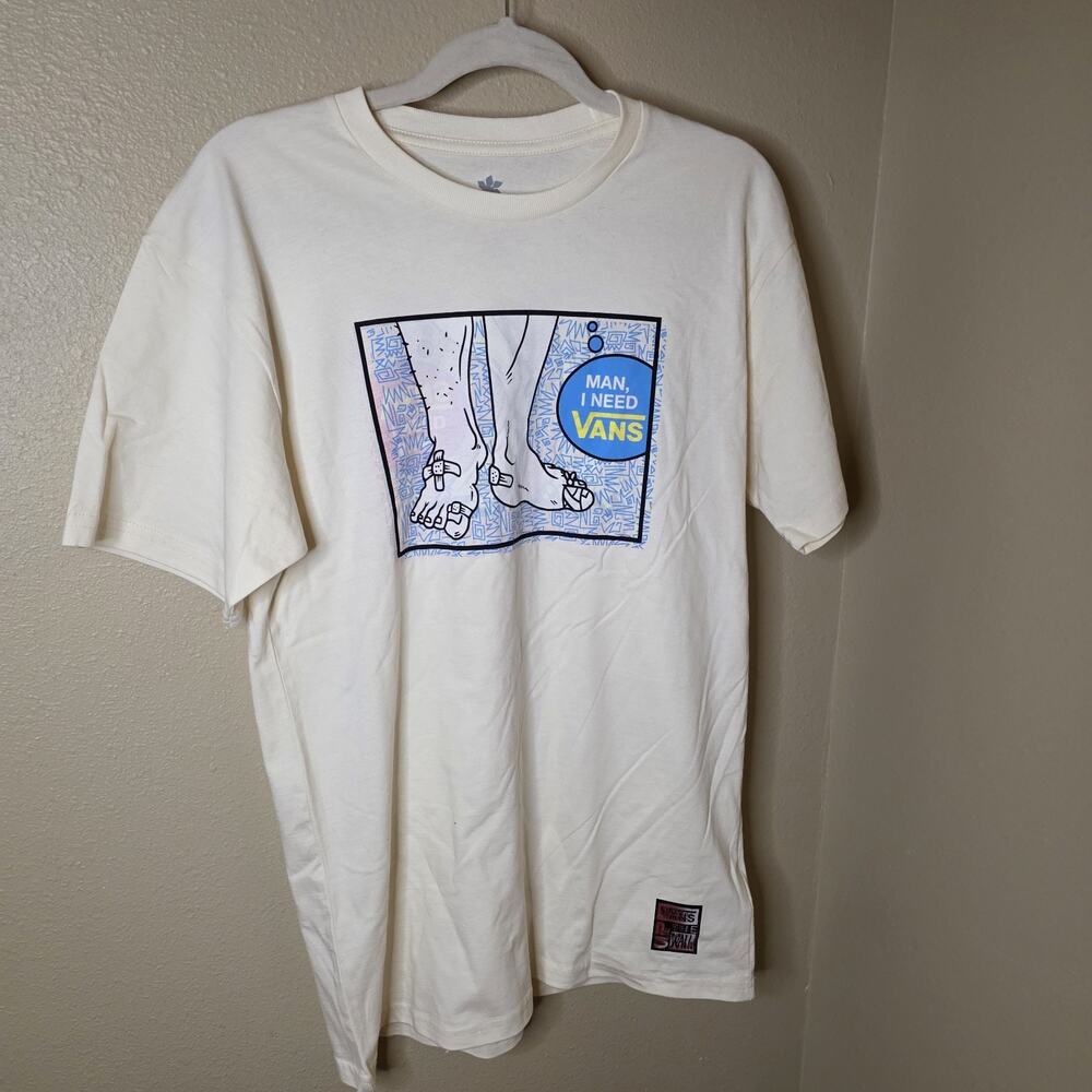 Vans, Stranger Things "Man, I Need Vans" T-Shirt - Men’s M - Limited & Rare